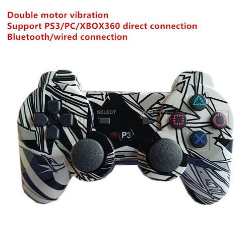 Manette De Jeu Sans Fil Bluetooth Pour Console Sony Ps3, Joystick Pour Pc