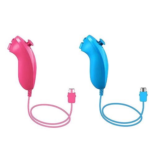 Gauche Rouge - Télécommande Sans Fil Motion Plus, Accessoires De Jeu Vidéo, Contrôleur 2 En 1, Nintendo Wii, Wii U, Télécommande, Droit De Magasins