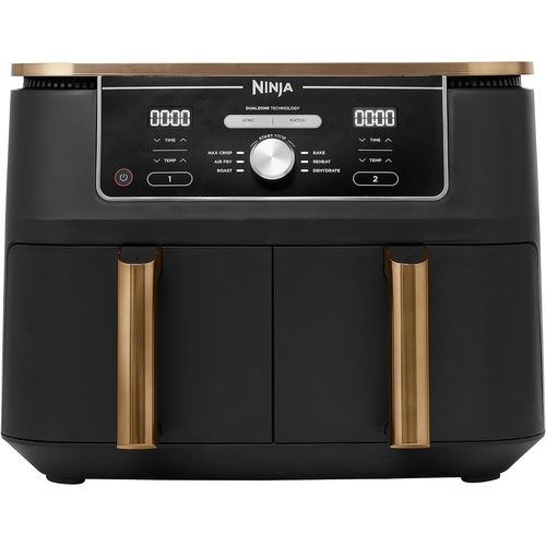 Ninja AF400EUCP Foodi MAX Dual Zone double friteuse à air chaud 9,5 L noir cuivre