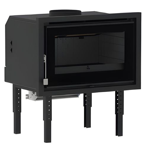 FM Insert de cheminée sur pieds IZ-180 FKC 11kW foyer en fonte et turbo centrifuge 430m3/h