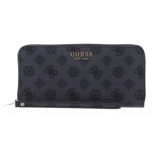 Compagnon / Portefeuille Guess Laurel Slg Large Zip Charcoal Logo PG850046