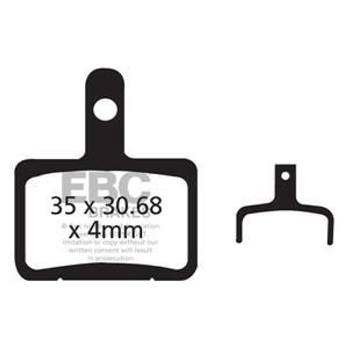 Plaquettes Shimano Deore Br-M515 & Br-M525 Meca 01 And Hydro 03-04 / Tektro Auriga Ebc Cfa627