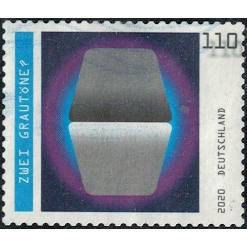 Allemagne 2020 Oblitéré Used Illusions Optiques Zwei Grautöne Deux Nuances De Gris Y&t De 3317 Su
