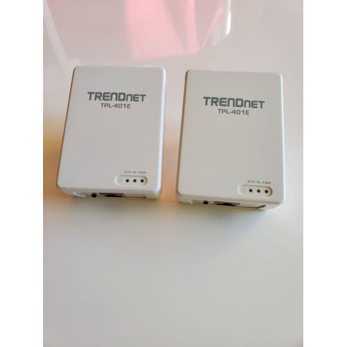 Kit 2 CPL Trendnet TPL-401E 500 Mbps: amplifier & étendre le réseau local via le secteur électrique