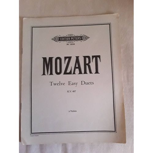 Mozart K V 487 Peters 4518