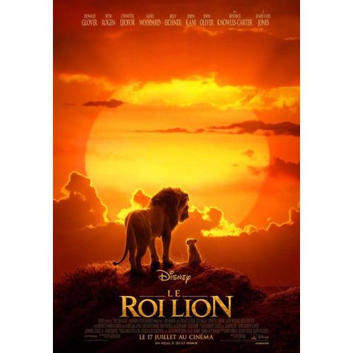 Affiche Officiel Cinéma Du Film Disney Le Roi Lion 2019