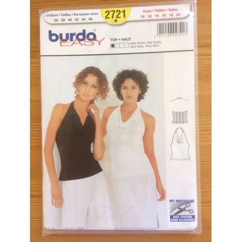 Patron Burda 2721 Bustier