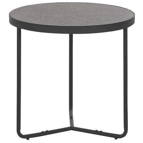 Table Basse Effet Béton Et Noir Melody Moyenne Taille