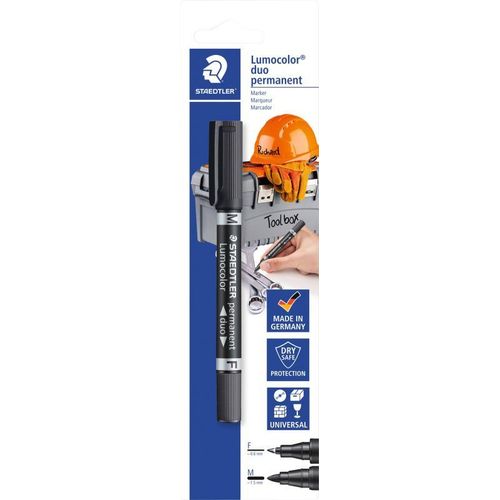 Marqueur Permanent Staedtler Lumocolor 348-9 Bk-1 Noir Résiste À Leau: Oui 1 Pc(S)