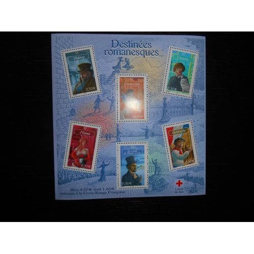 Timbres France Neufs 2003 Bloc Feuillet Destinées Romanesques2003