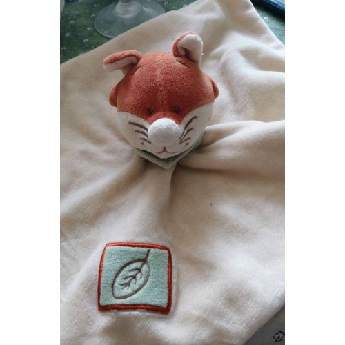 Renard Doudou Amtoys Plat Feuille
