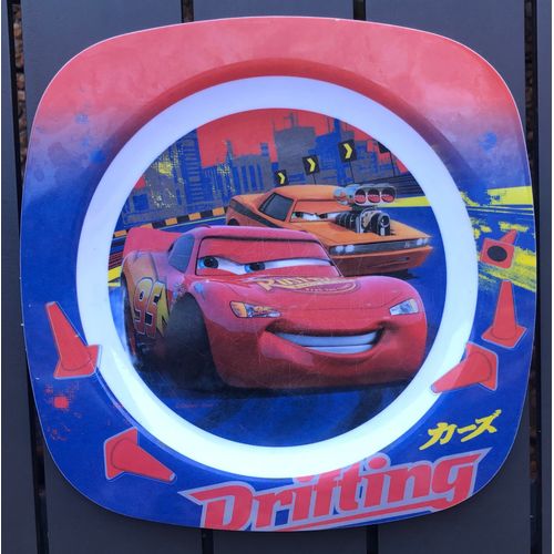 Assiette Cars Drifting, Walt Disney, Pixar, Figurine