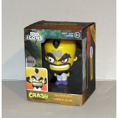 Figurine Docteur Neo Cortex Light Paladone - Veilleuse Heros Crash Bandicoot Activision Series 1