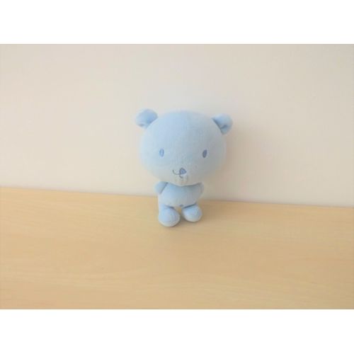 Doudou Hochet Ours Bleu Bout' Chou Monoprix