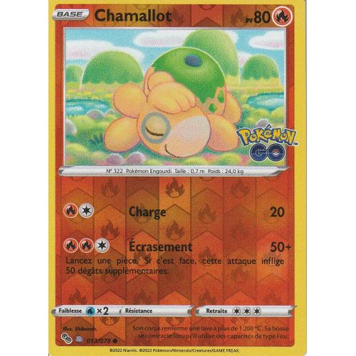 Carte Pokemon - Chamallot - 013/078 - Reverse - Logo Métamorph - Eb10,5 - Pokemon Go -
