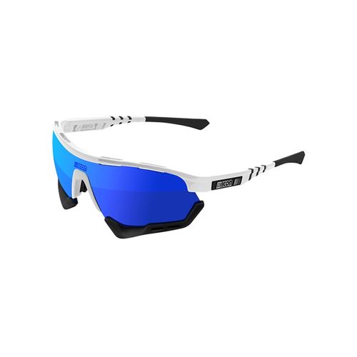 Lunettes Scicon Aerotech Scnpp Verre Multi-Reflet Bleues - Blanc / Bleu / Noir