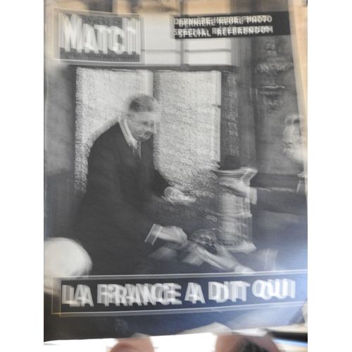 Maris Match 495 Supplement / Photo Special Referendum Charles De Gaulle
