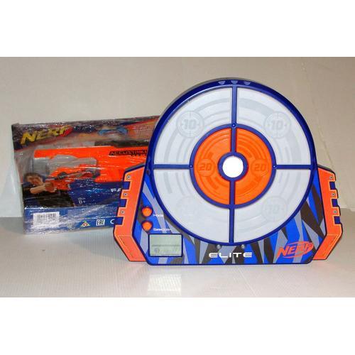 Pistolet Fusil Nerf Strike Falconfire + Cible Nerf Elite Electronique Jeux De Tir Hasbro