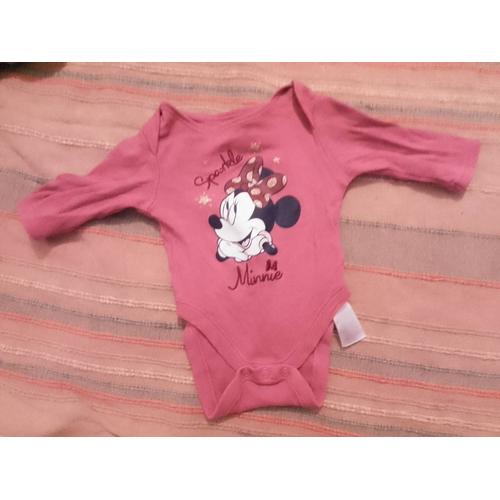 Body Rose Minnie 0/3 Mois Disney Baby Primark.