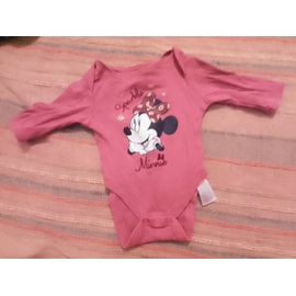 Body Rose Minnie 0/3 Mois Disney Baby Primark.