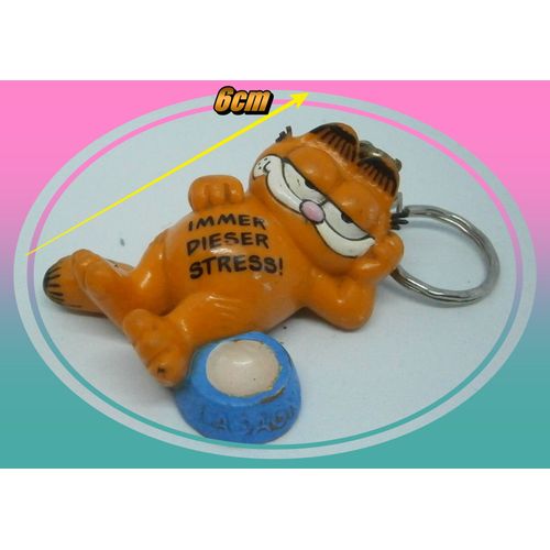 Figurine Garfield - Porte Clés Garfield "Immer Dieser Stress" - 1978 1981