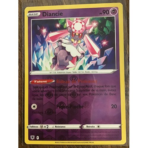 Diancie Reverse 068/189 Série Epée Et Bouclier Astres Radieux