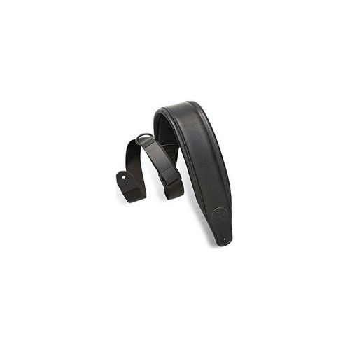 Levy's Mrhgp-Blk - Courroie Ripchord Cuir Pleine Fleur Logo Levy's - Black