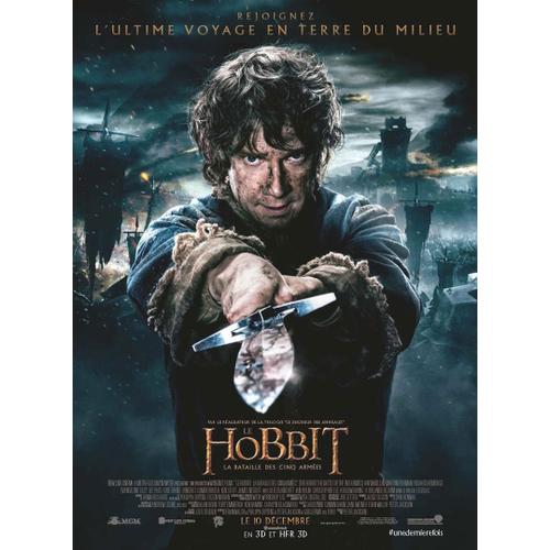 Le Hobbit : La Bataille Des Cinq Armées (2014) - Affiche Originale De Cinéma - 40x60 Cm - Pliée - Peter Jackson, Martin Freeman, Richard Armitage, Ian Mckellen