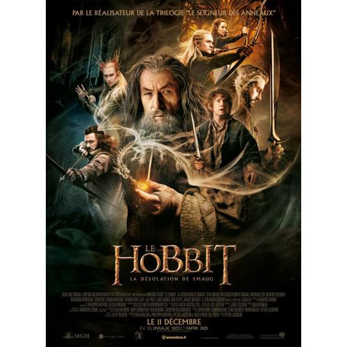 Le Hobbit : La Désolation De Smaug (2013) - Affiche Originale De Cinéma - 120x160 Cm - Pliée - Peter Jackson, Martin Freeman, Richard Armitage, Ian Mckellen