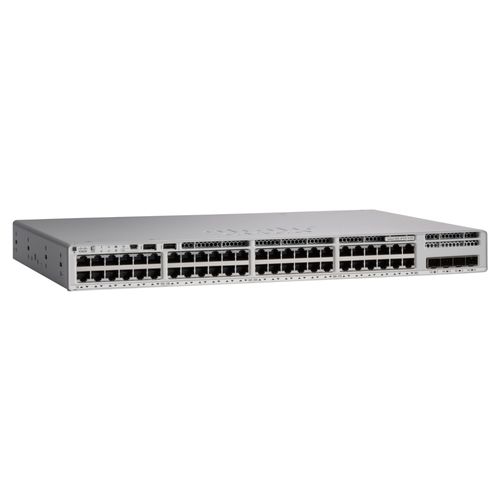 Cisco Catalyst 9200 - Network Advantage - commutateur - C3 - intelligent - 40 x 10/100/1000 (PoE+) + 8 x 100/1000/2.5G/5G/10GBase-T - Montable sur rack - PoE+ (740 W)