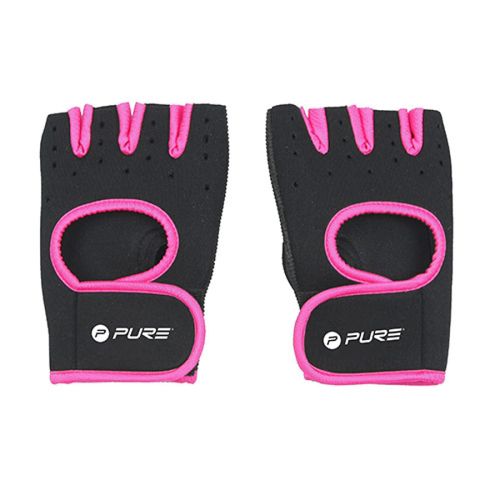 Gants De Fitness Femme Pure2improve Neoprene - Noir / Rose - S_M