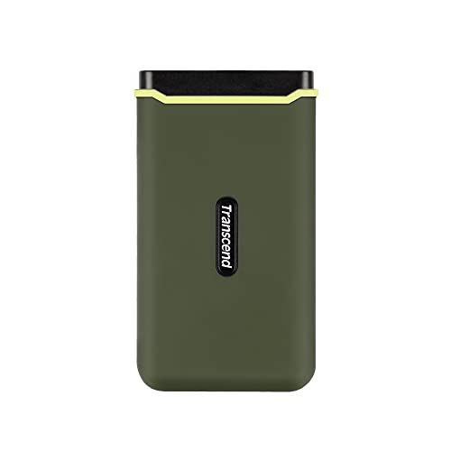 Transcend ESD380C - SSD - 1 To - externe (portable) - USB 3.2 Gen 2x2 - vert militaire