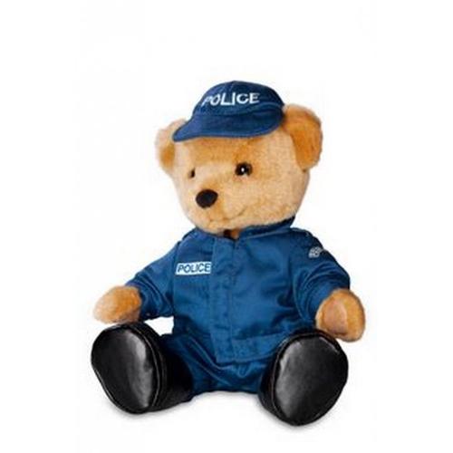 Peluche Ours Policier Assis 25/15/12 Cm