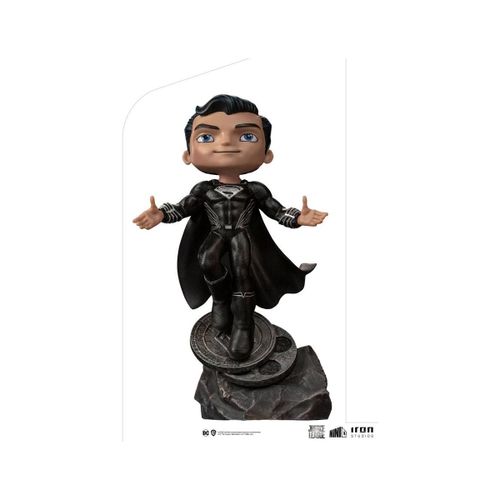Justice League - Figurine Mini Co. Deluxe Superman Black Suit 18 Cm