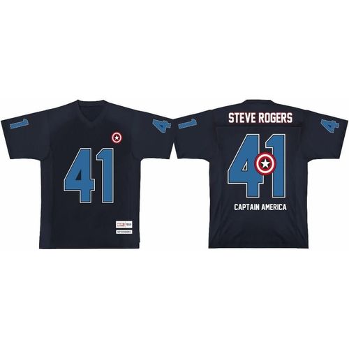 Marvel - Captain America - T-Shirt Sports Us Replica Unisex (L)