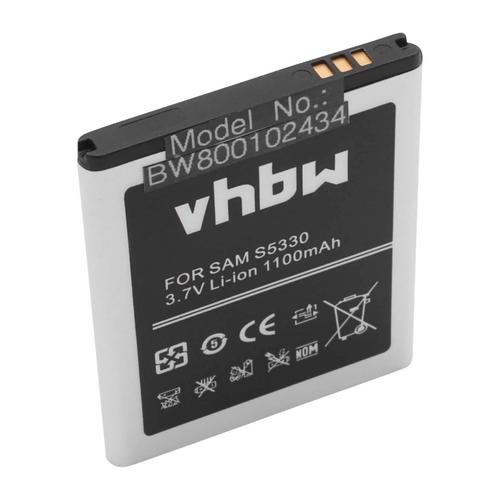 Vhbw Batterie Compatible Avec Samsung Wave Gt-S7230e, I559, S5250 525, S5330 533 Téléphone Portable (1100mah, 3,7v, Li-Ion)