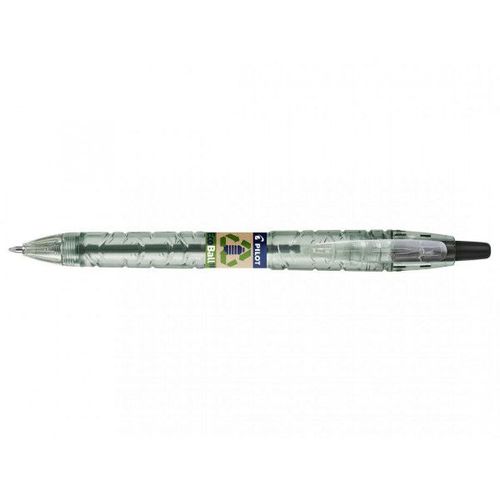 Stylo Bille - Rétractable - Noir - Plastique Recyclé - B2p Ecoball - Begreen - Pilot