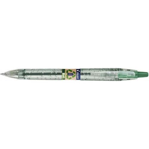 Stylo Bille - Rétractable - Vert - Plastique Recyclé - B2p Ecoball - Begreen - Pilot