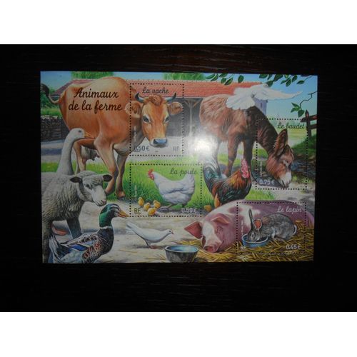 Timbres France Neufs 2004 Bloc Feuillet Animaux De La Ferme 2004