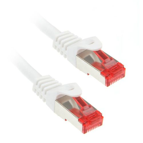 Inline Compatible Patchkabel Cat.6, S/ftp (pimf), 250mhz, Weiß - 1m