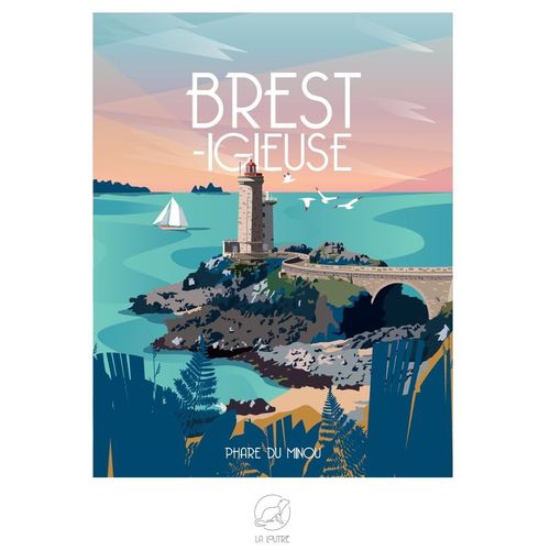 Brest-Igieuse - Phare Du Minou - Puzzle 1000 Pièces