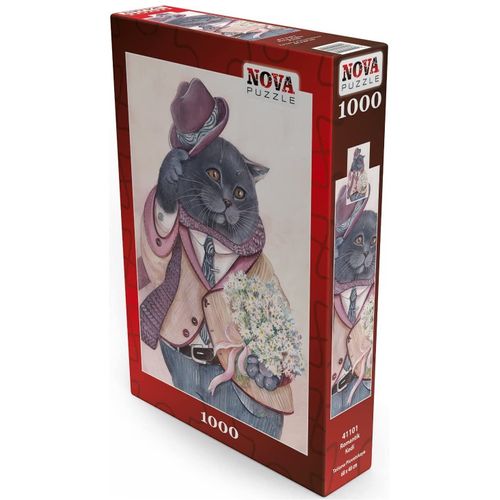 Chat Romantique - Puzzle 1000 Pièces
