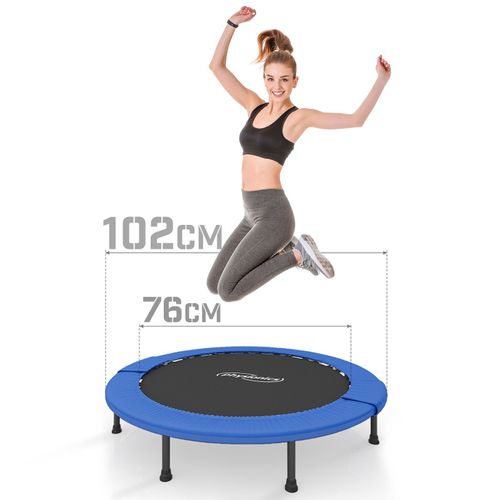 Physionics® Mini Trampoline De Fitness - Diamètre Ø 102 Cm, Pieds Antidérapants, Usage Intérieur / Extérieur - Trampoline De Gymnastique