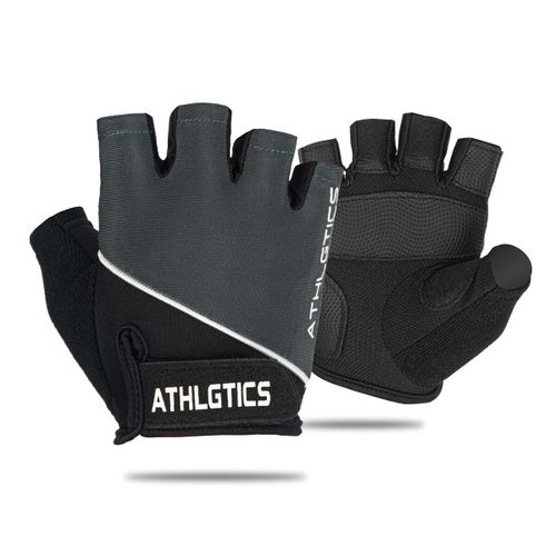 Gants Sans Doigts Demi-Doigts Pour Hommes Et Femmes,Coussin Antidérapant,Accessoires De Vélo,Respirant,Salle De Sport,Fitness,Cyclisme,Glace,1 Paire - Type Black-M