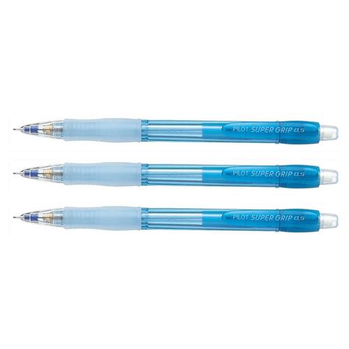 Pilot Lot De 3 Porte-Mines H-185 Rechargeable Néon 0,5 Mm Bleu