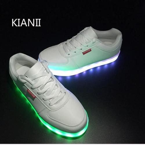 Blanc 7 Couleur Unisexe Homme Femme Usb Charge Led Lumi re