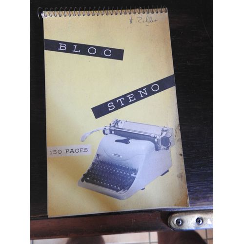 Ancien Bloc Steno 150 Pages Annee 1958 Avec Quelques Notes