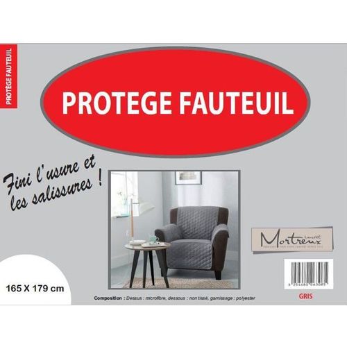 Protège Fauteuil 1 Place Gris - 6320