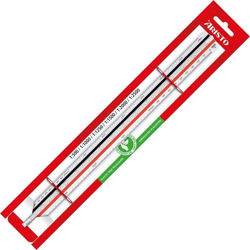 Règle Triangulaire - Kutch - Echelles De Réduction 1:500 1:1000 1:1250 1:1500 1:2000 1:2500 - Aristo