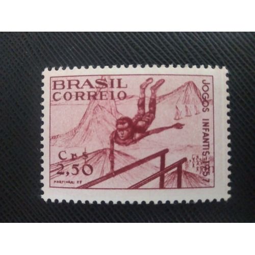 Timbre Bresil Yt 629 7èmes Jeux D'enfants - Rio De Janeiro 1957 ( 120706 )